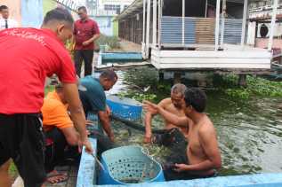 Panen 2 Ton Ikan Patin, Lapas Pekanbaru Kembangkan Kemandirian Warga Binaan