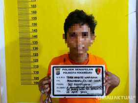 Aksi Maling di Toko Grosir Terekam CCTV, Polsek Senapelan Ringkus Pelaku