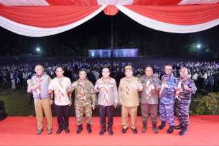 Semangat Malam Api Unggun, Gubernur Riau Pimpin Jambore Karhutla