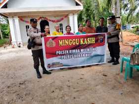 Polsek Rimba Melintang Laksanakan Program Minggu Kasih Jelang Natal dan Tahun Baru