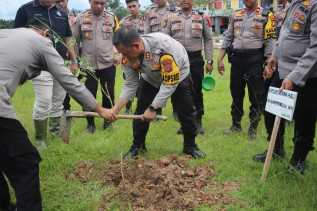 Polres Rokan Hulu Wujudkan Program Environment Ethic Kapolda Riau Lewat Aksi Nyata
