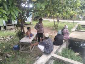 Bhabinkamtibmas Polsek Bengkalis Ajak Warga Desa Sebauk Sukseskan Pilkada