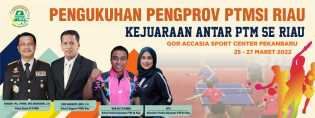 Jelang Pengukuhan, Pengprov PTMSI Riau Gelar Kejuaraan Tenis Meja PTM se-Riau
