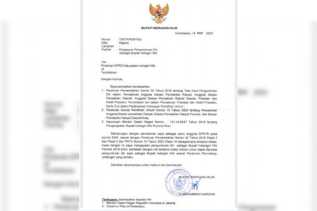 Maju DPR RI, Bupati Inhil Muhammad Wardan Tandatangani Surat Pengunduran Diri