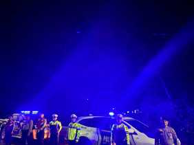 Polres Kuansing Gelar Patroli Blue Light dalam KRYD untuk Cooling System Pilkada 2024, Antisipasi Gangguan Kamtibmas