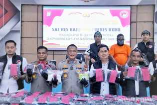 Residivis Berulah, Polres Rohil Amankan Kurir Sabu 79,98 Kg