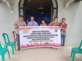 Kapolsek Kampar Kiri Terus Lakukan Cooling System Guna Menjaga Keamanan Pemilu 2024