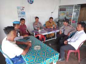 Polsek Minas Gelar Cooling System, Ajak Warga Minas Jaya Jaga Kondusifitas Pilkada Serentak