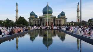 Antusias Masyarakat Padati Masjid Raya An Nur Gelar Salat Idul Adha 1443 H