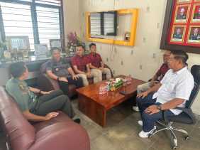 Silaturahmi dan Koordinasi Antar  Instansi, Rutan Rengat Kunjungan ke Kodim 0302 Inhu