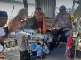 Aipda Refaldi Sosialisasikan Pemilu Damai 2024 dan Cooling System di Desa Tanjung Baru