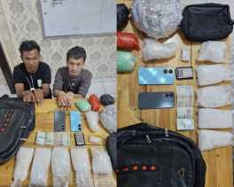 Polisi Tangkap Dua Kurir Narkoba di Siak, Sita 2,6 Kilogram Sabu