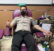 Jumlah Produksi Darah Indonesia Masih Rendah, Perwira Polri Kampanyekan Donor
