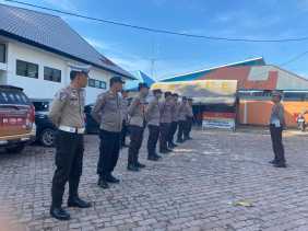 Polres Kuansing Perketat Pengamanan KPUD untuk Dukung Operasi Mantap Praja Lancang Kuning 2024