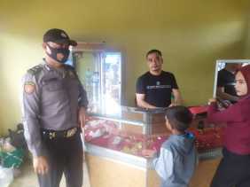 Dua Personil Polsek Langgam Lakukan Monitoring Wilkum 