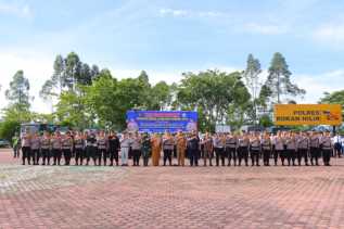 Pimpin Apel Gelar Pasukan Operasi Zebra LK 2024, Kapolres Rohil Imbau Utamakan Keselamatan Lalu Lintas dan Pilkada Damai