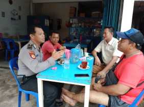 Gencar Kampanyekan Pemilu Damai, Warga Desa jadi Sasaran Samapta Polsek Pulau Burung