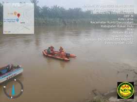 Sisir 7 Kilometer Menuju Hilir, Pencarian Korban Tenggelam di Sungai Rokan Masih Dilakukan