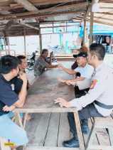 Kegiatan Cooling System Polsek Pelangiran, Silaturahmi dan Sosialisasi Pemilu Damai di Inhil