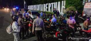 Penertiban Balap Liar dan Antisipasi Kriminal Jalanan, Polisi Amankan Belasan Motor
