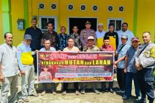 Polsek Rimba Melintang Sosialisasikan Hukum dan Pencegahan Karhutla ke Masyarakat