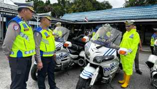 Ditlantas Polda Riau Cek Kesiapan Personel dan Kendaraan Jelang Operasi Lilin Nataru 2025