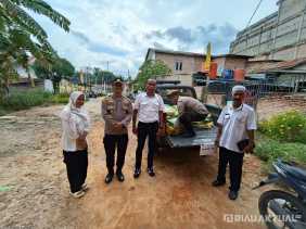 Polsek Rimba Melintang Salurkan 8 Ton Beras Murah, Warga: Sangat Membantu