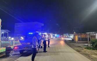 Bluelight Patrol Polsek Kuala Cenaku Cegah Pemecah Persatuan Saat Pilkada