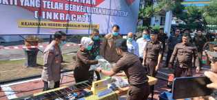 Kejari Bengkalis Musnahkan Barang Bukti 138 Perkara, Termasuk 1,7 Kg Sabu dan 192 Butir Ekstasi