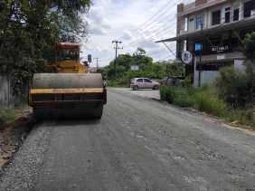 Perbaikan Jalan Bangau Sakti Pekanbaru Ditargetkan Tuntas Akhir Bulan ini