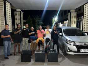 Satreskrim Polres Bengkalis Ungkap Pencurian Baterai Tower dalam 24 Jam