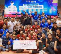 Tim Voli Putra Polres Siak Raih Juara Pertama di Turnamen Kapolda Riau Cup 2024
