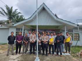 Pemdes Keritang di Inhil jadi Sasaran Kompol Teguh Ciptakan Pemilu Damai 2024