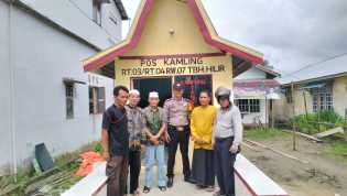 Polsek Tembilahan Tingkatkan Kewaspadaan Satkamling Jelang Pemilu 2024