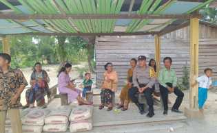 Polisi Sampaikan Imbauan Kamtibmas dalam Ibadah di Gereja HKBP Bangko Kiri