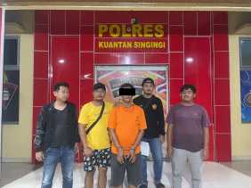 Polisi Tangkap Penadah Emas Ilegal di Kuansing, Barang Bukti Diamankan