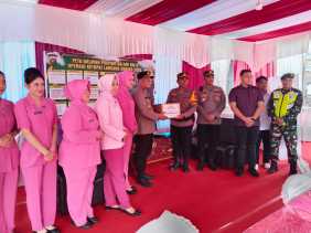 Kapolres Rohil Tinjau Pospam Balam KM.8, Pastikan Kesiapan Pengamanan