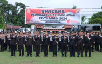 Upacara Hari Pahlawan ke-79, AKBP Ronald Imbau Jaga Kamtibmas Jelang Pilkada