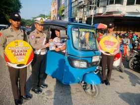 Satlantas Polresta Pekanbaru Laksanakan Cooling System untuk Dukung Pilkada Damai 2024