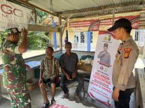 Jaga Kamtibmas, Patroli Sinergitas dan Cooling System Polri-TNI di Kerumutan