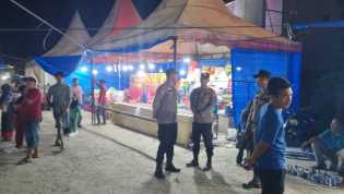 Polisi Amankan Kegiatan Pasar Malam di Bangko Pusako, Antisipasi Premanisme