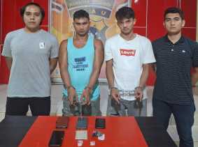 Satresnarkoba Polres Kuansing Tangkap Dua Pengedar Sabu di Desa Jake