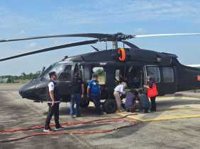 Pemprov Riau Terima Helikopter Water Bombing dari BNPB untuk Penanganan Karhutla