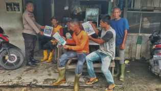 Polsek TPTM Sosialisasikan Mudik Aman dan Keluarga Nyaman di Rohil