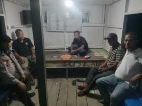 Cooling System Pemilu Damai 2024, Polsek Gaung Geruduk Poskamling Kuala Lahang