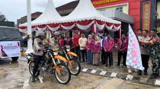 Sambut Ramadhan, Polres Rohul Salurkan Satu Truk Bansos untuk Mahasiswa dan Pemuda