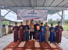 Polsek Rambah Hilir Gelar Doa Bersama dan Khatam Al-Qur'an untuk Pilkada Damai