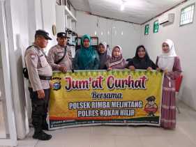 Kapolsek Rimba Melintang Imbau Masyarakat Antisipasi Kampanye Hitam pada Pilkada 2024 saat Jumat Curhat