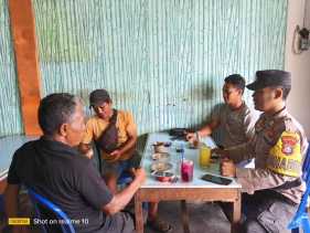 Cooling System, Polsek Pelangiran Sambangi Warga Tagagiri Ciptakan Pemilu Damai 2024