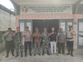 TNI-Polri dan Panwascam Rimba Melintang Gelar Patroli Sukseskan Pemilu